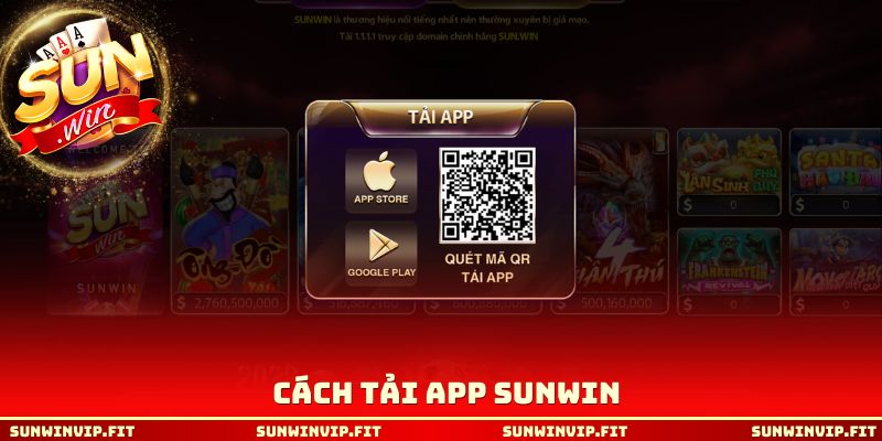 Cách tải app SUNWIN