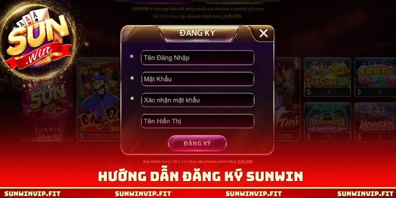 Hướng dẫn đăng ký SUNWIN